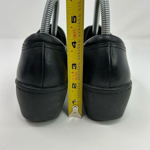 Clarks Grasp Chime Black Leather Slip-On Size 8.5 Casual Slip Resistant Loafers - Picture 8 of 13